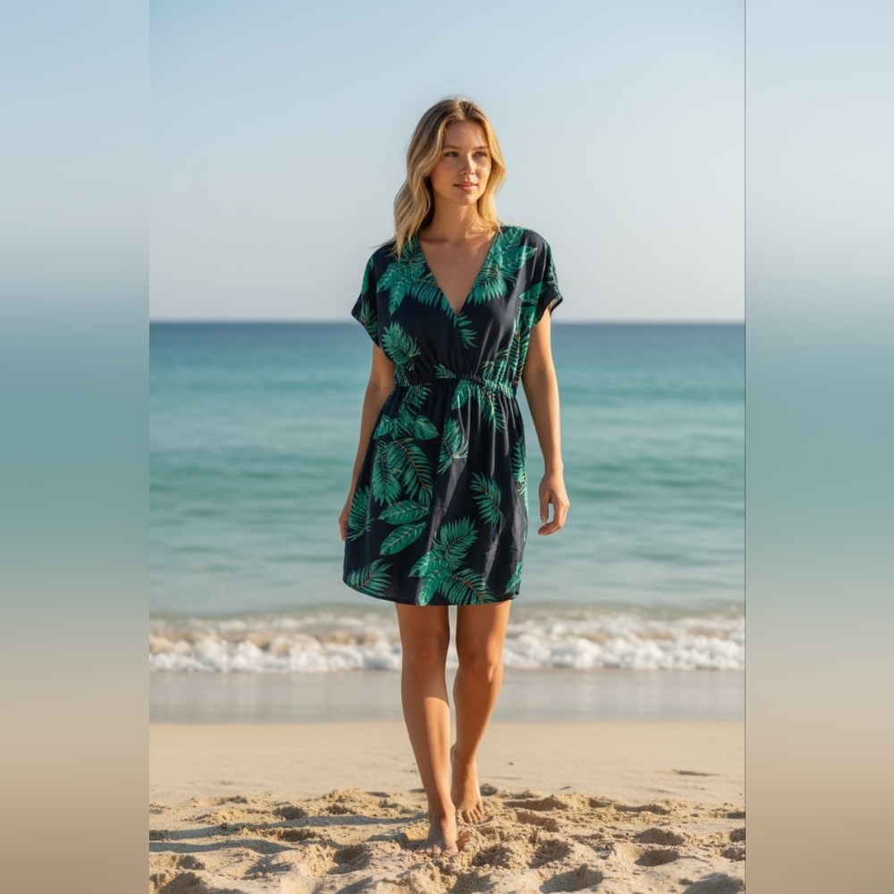 NWT CupShe Sheer Island  Cover-Up Dress Size S